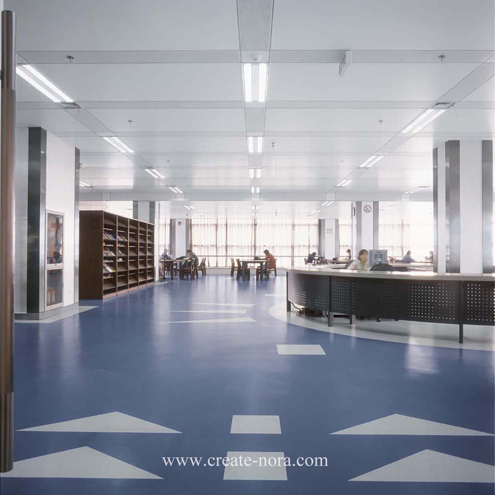 浙江大学图书馆诺拉橡胶地板照片1